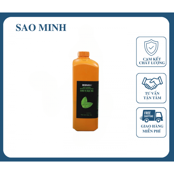 Syrup Bạc Hà Xanh - Boduo 2L